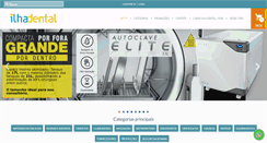 Desktop Screenshot of ilhadental.com.br
