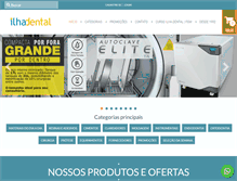 Tablet Screenshot of ilhadental.com.br